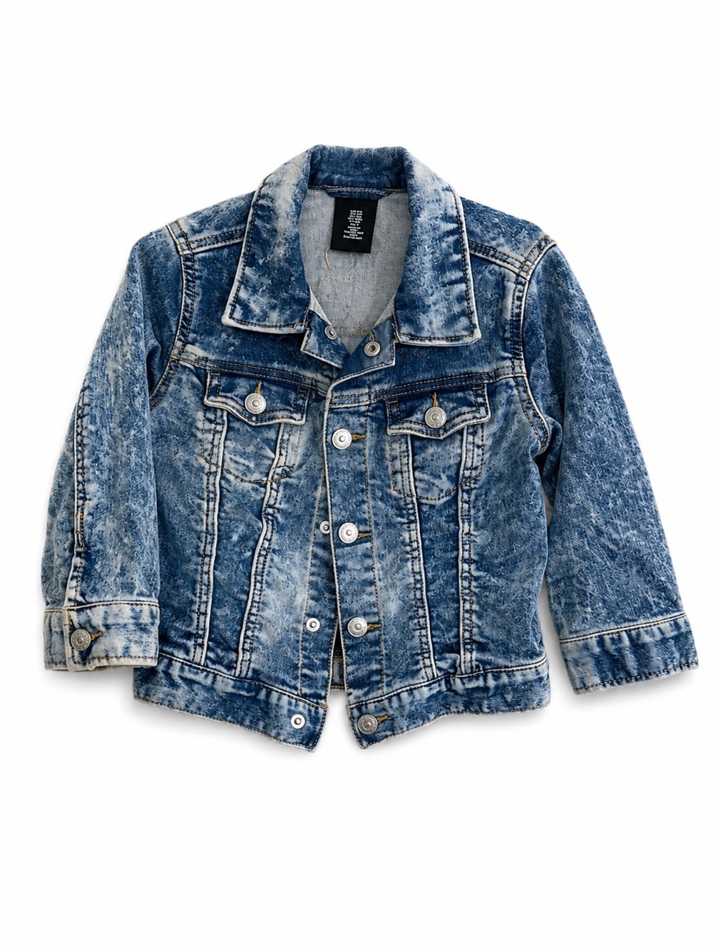 H&M Kids Acid-Wash Denim Jacket - Blue